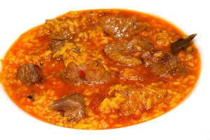 Caldero de arroz con atún rojo de almadraba en Casa Francisco