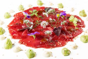 Carpaccio de Atún rojo en el Faro del Puerto