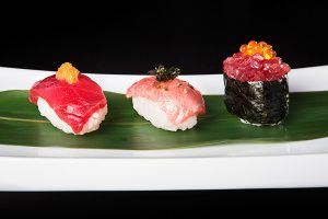 Mini Nigiris de atún en Restaurante Antonio