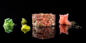 Tartar de atún rojo en restaurante Albores