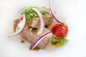 Ensalada de Tarantelo de atún rojo Restaurante Albalá