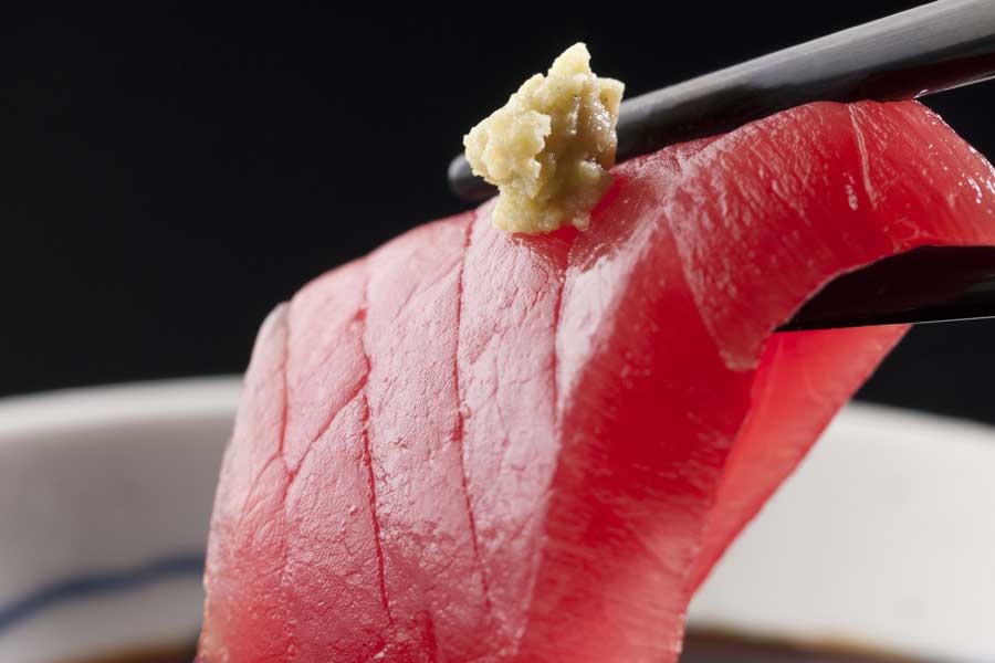 sashimi de lomo de atún rojo