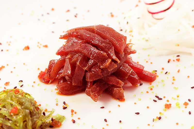 atún rojo marinado en restaurante Arohaz