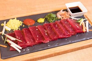 Sashimi de atún rojo