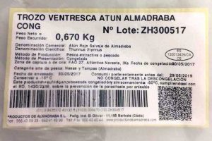 etiquetado del atún