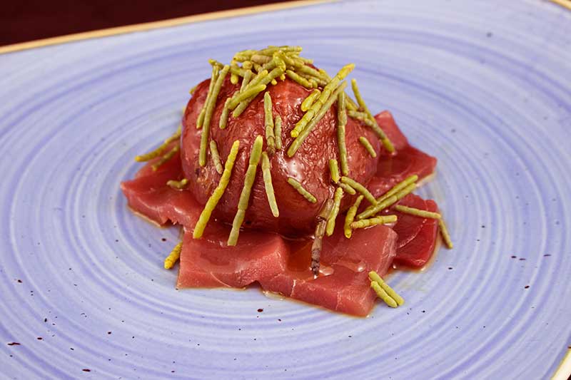 sashimi de atún rojo en Hotel La Breña
