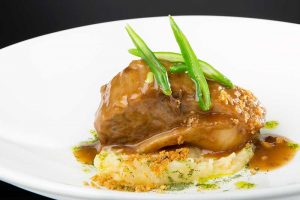 galete de atún estofado