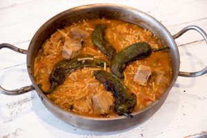 Fideos con atún rojo
