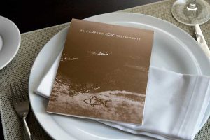 menú de atún rojo en El Campero restaurante