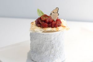 Tosta de atún y trufa