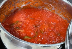 salsa de tomate para las albóndigas de atún